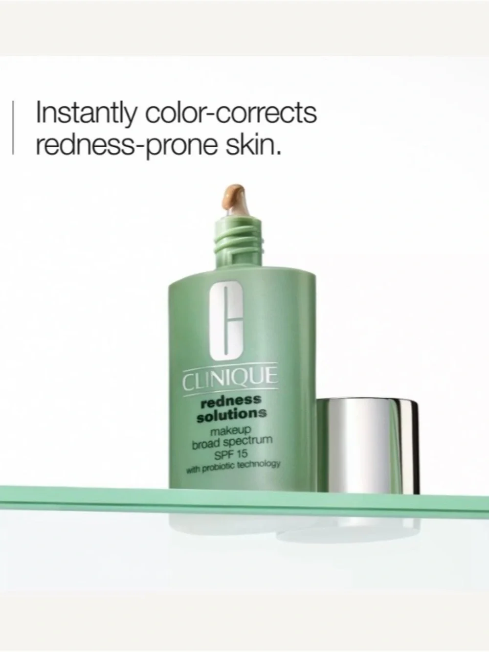 Clinique Redness Solutions Makeup SPF 15 Probiotic Technology02 Calming Fair NEW